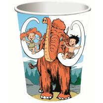 68-teiliges Party-Set Steinzeit - Teller Becher Servietten Trinkhalme für 16 Kinder