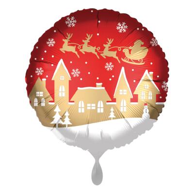 Folienballon 45 cm - Santa Village