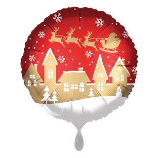 Folienballon 45 cm - Santa Village