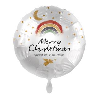Folienballon 43 cm - Merry Christmas Gesundheit - Liebe - Freude