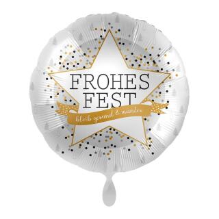 Folienballon 43 cm - Frohes Fest - bleib gesund & munter