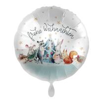 Folienballon 43 cm - Frohe Weihnachten - Tiere ohne...