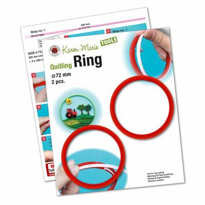 Quilling Tool 2er Set Ringe 72 mm