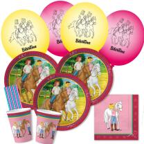 52-teiliges Party-Set - Bibi und Tina - Teller Becher...