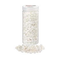 Deko-Steine  in der Dose,weiß (medium),  ca. 500 g