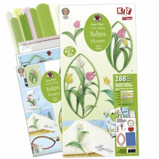 Karen Marie - Quilling Set Tulpen - 288 Teile