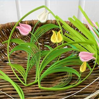 Karen Marie - Quilling Set Tulpen - 288 Teile