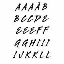 Efco (070) clear stamps Stempel Set - Alphabet...