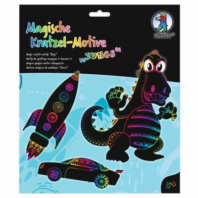 Magische Kratzel-Motive - Kratzbilder "Jungs"