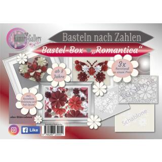 Basteln nach Zahlen - Bastelbox Romantica - 3 Motive - ab 8 Jahre