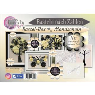 Basteln nach Zahlen - Bastelbox Mondschein - 3 Motive - ab 8 Jahre