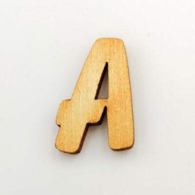 Holzbuchstabe - A Blockschrift in verschiedenen Größen