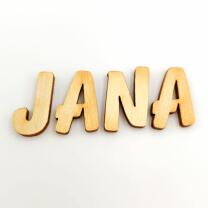 Holzbuchstabe - A Blockschrift in verschiedenen Größen