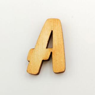 Holzbuchstabe - A Blockschrift in verschiedenen Größen