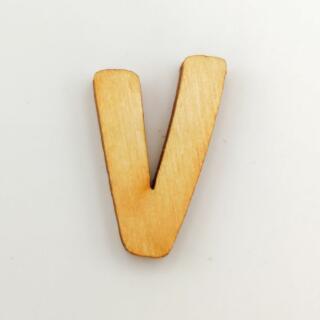 Holzbuchstabe - V Blockschrift in verschiedenen Größen