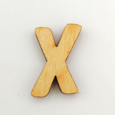 Holzbuchstabe - X Blockschrift in verschiedenen Größen