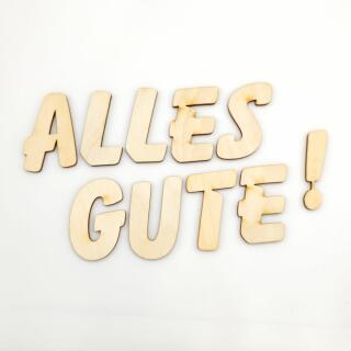 Holzsonderzeichen - ! Blockschrift 50 mm