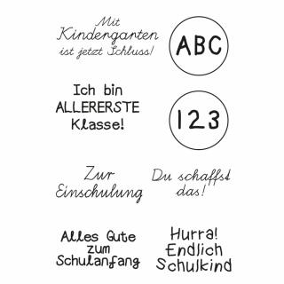 Efco (174) clear stamps Stempel Set - Einschulung 1