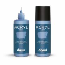 darwi  Acrylfarbe opak 80 ml - Farbauswahl 223 blaugrau