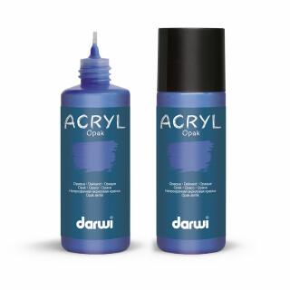 darwi  Acrylfarbe opak 80 ml - Farbauswahl 236 dunkelblau