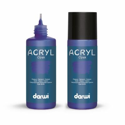 darwi  Acrylfarbe opak 80 ml - Farbauswahl 262 preussischblau