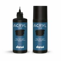 darwi  Acrylfarbe opak 80 ml - Farbauswahl 100 schwarz