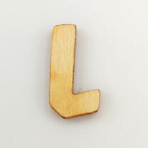Holzbuchstabe - L Blockschrift in verschiedenen...