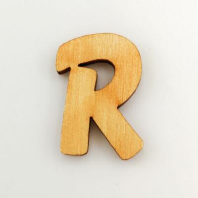 Holzbuchstabe - R Blockschrift in verschiedenen Größen 33 mm