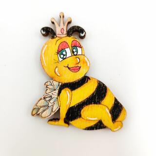 Holzfigur - "Bienenkönigin" in verschiedenen Größen 55 mm