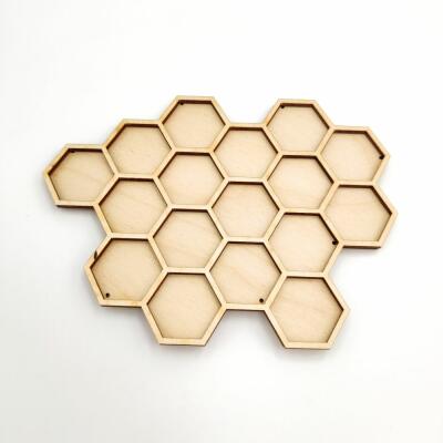 Holzfigur - Bienenwabe in verschiedenen Größen 14 cm
