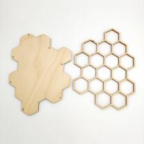 Holzfigur - Bienenwabe in verschiedenen Größen 14 cm