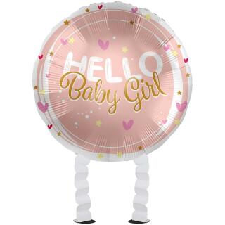 Folienballon Ballonwalker®  Hello Baby Girl  43 cm