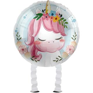 Folienballon Ballonwalker®  Einhorn - Cute Unicorn  43 cm