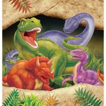 40-teiliges Party-Set Dinosaurier - Dino - Alarm - Teller klein Becher Servietten Trinkhalme für 8 Kinder