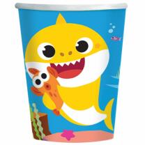 Baby Shark -  8 Pappbecher 23 cm