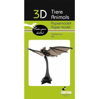 3D Fledermaus Papiermodell
