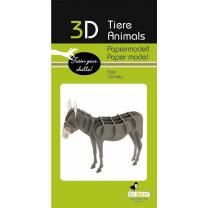 3D Esel Papiermodell