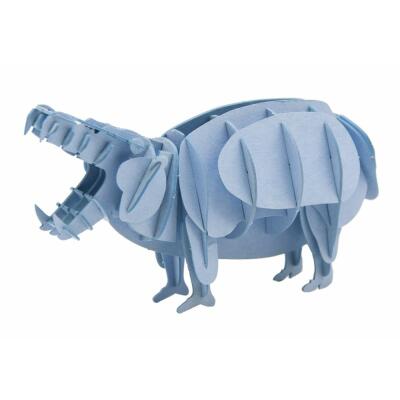 3D Hippo Papiermodell