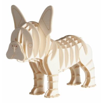 3D Bulldogge Papiermodell