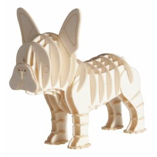 3D Bulldogge Papiermodell