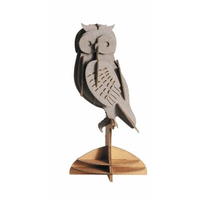 3D Eule Papiermodell