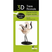 3D Kranich Papiermodell