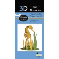 3D Seepferdchen Papiermodell