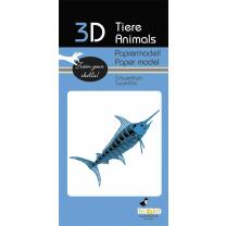 3D Schwertfisch Papiermodell