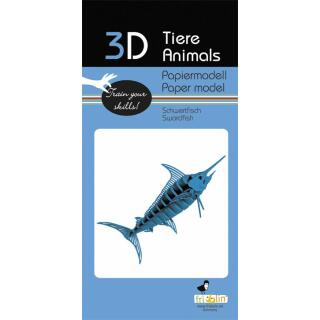 3D Schwertfisch Papiermodell