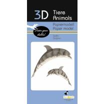 3D Delfin Papiermodell