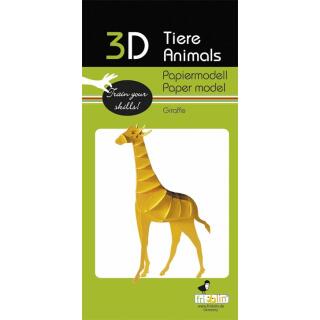 3D Giraffe Papiermodell