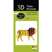 3D Löwe Papiermodell