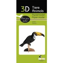 3D Tukan Papiermodell