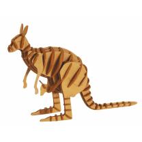 3D Känguru Papiermodell